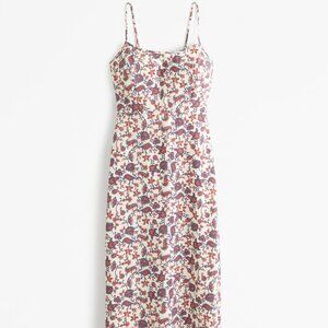 Abercrombie & Fitch Women's Scoopneck Slip Midi Dress Size M BNWT